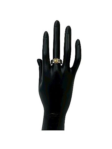 Tiffany & Co. TIFFANY&Co. Tiffany Grooved With Ring, Sterling Silver 925, 18K Yellow Gold, Item Number 37398 (view 2)