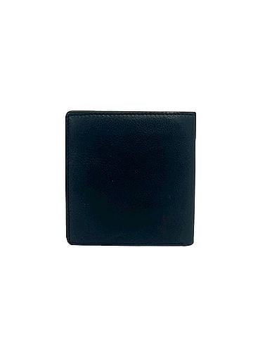 Christian Dior Christian Dior Vintage CD Logo Leather Bi-fold Mini Wallet, Navy Blue, 46052 (view 2)