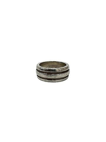 Tiffany & Co. TIFFANY&Co. Tiffany Grooved Double Line Ring, Sterling Silver 925, Accessory, Silver, 20142 (view 1)