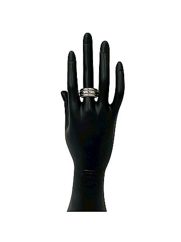 Tiffany & Co. TIFFANY&Co. Tiffany Grooved Double Line Ring, Sterling Silver 925, Accessory, Silver, 20142 (view 2)