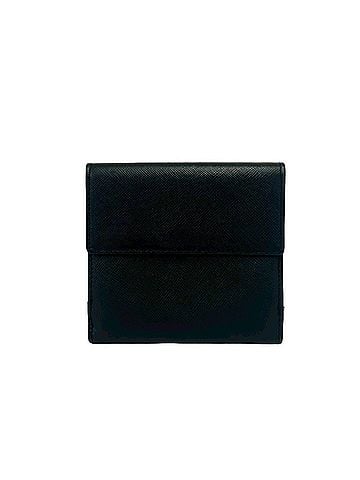 Salvatore Ferragamo Salvatore Ferragamo Vintage Gancini Hardware Leather Bi-fold Wallet Black 92133 (view 2)