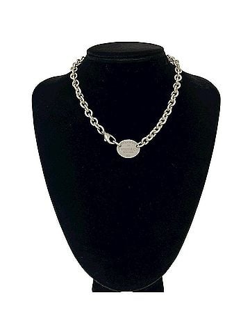 Tiffany & Co. TIFFANY&Co. Tiffany Return to Oval Necklace, Sterling Silver 925, Accessory, Item Number 44945 (view 2)