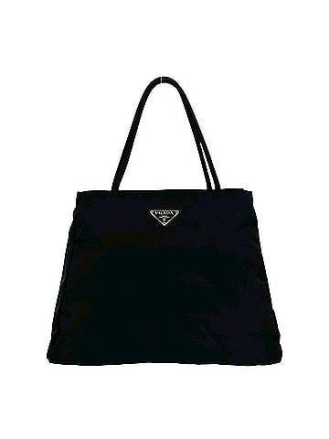 Prada PRADA Prada Triangle Logo Plate Hardware Tessuto Nylon Handbag Mini Tote Bag Boston Black 58966 (view 1)