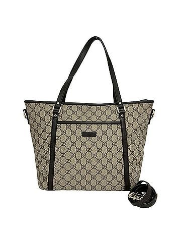Gucci GUCCI GG Supreme Logo Pattern Leather 2-Way Shoulder Bag/Tote Bag/Handbag Brown 20886 (view 1)