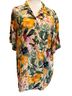 Guy Harvey Blue Green Ivory Short Sleeve Blouse Size M - photo 1