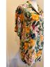 Guy Harvey Blue Green Ivory Short Sleeve Blouse Size M - photo 7