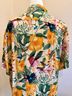 Guy Harvey Blue Green Ivory Short Sleeve Blouse Size M - photo 9