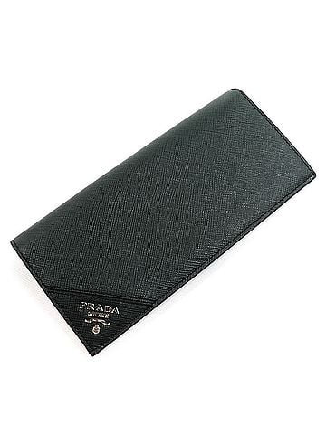 Prada PRADA Prada Saffiano Leather Wallet Long Emerald Green 2MV836_QME_F077U Men's (view 1)