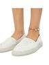 Free People 100% Leather White Sneakers Size 9 1/2 - photo 1