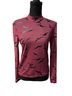 Dangerfield Print Pink Long Sleeve Top Size 8 - photo 1