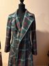 Collectif X Modcloth Plaid Green Coat Size 8 - photo 4