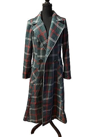 Collectif X Modcloth Pardon Our Trench Plaid Coat (view 1)
