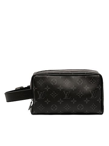 Louis Vuitton Monogram Eclipse Locker Dopp Kit Clutch (view 1)