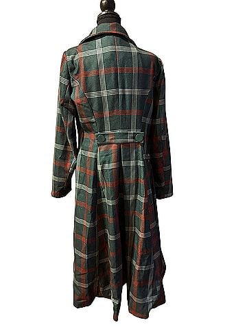 Collectif X Modcloth Pardon Our Trench Plaid Coat (view 2)