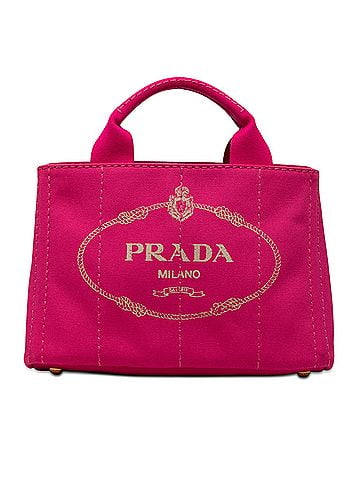Prada Small Canvas Canapa Logo Satchel (view 1)