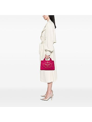Prada Small Canvas Canapa Logo Satchel (view 2)