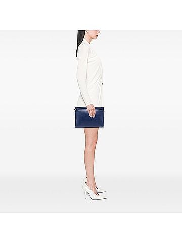 Loewe Large Linen Embossed Calfskin Anagram T Pouch (view 2)