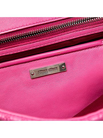 Miu Miu Matelasse Nappa Crystal Chain Satchel (view 2)