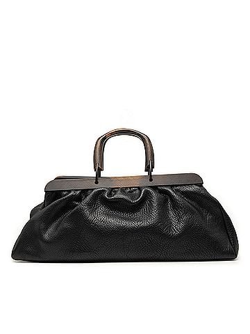 Gucci Calfskin Wood Frame Handbag (view 1)