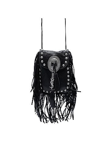 Saint Laurent Studded Leather Anita Fringed Crossbody (view 1)