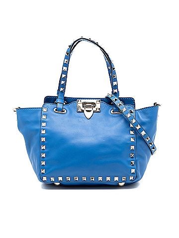 Valentino Mini Leather Rockstud Trapeze Satchel (view 1)