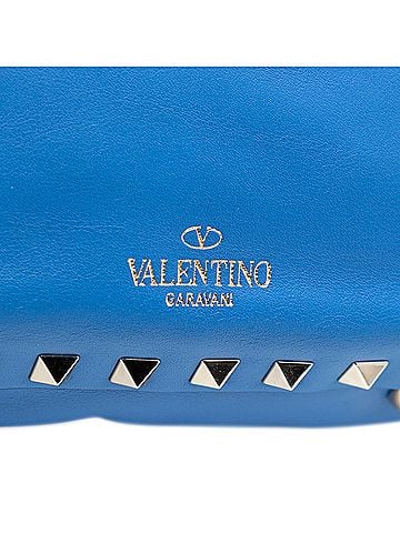 Valentino Mini Leather Rockstud Trapeze Satchel (view 2)