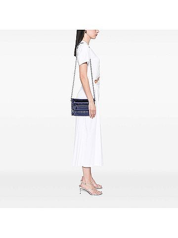 Valentino Leather Rockstud Triple Zip Crossbody (view 2)