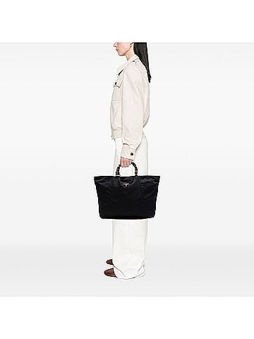 Prada Tessuto Beaded Handle Tote (view 2)