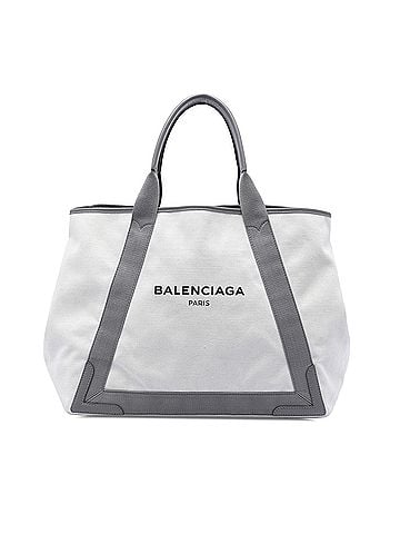 Balenciaga Canvas Navy Cabas Tote M (view 1)