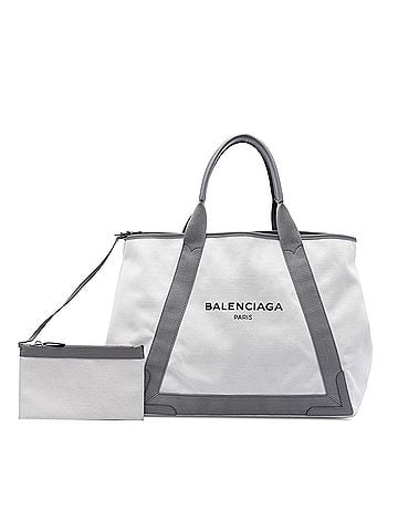 Balenciaga Canvas Navy Cabas Tote M (view 2)
