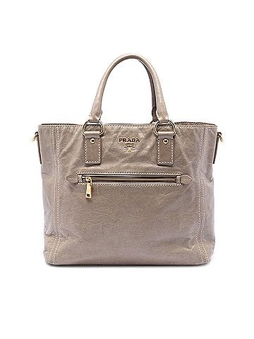 Prada Vitello Shine Front Pocket Convertible Tote (view 1)