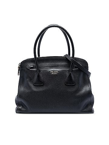 Prada Large Saffiano Cuir Double Zip Top Handle Bag (view 1)