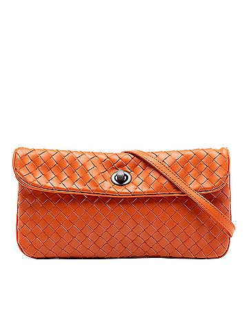 Bottega Veneta Mini Nappa Intrecciato Turn Lock Crossbody (view 1)