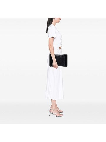 Bottega Veneta Intrecciato Trimmed Leather Clutch (view 2)