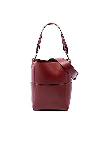 Céline Medium Leather Seau Sangle Bucket Bag (view 1)