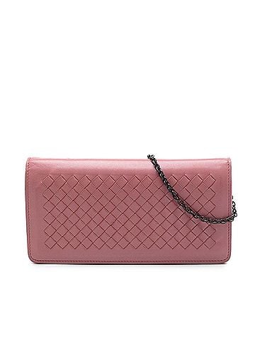 Bottega Veneta Nappa Intrecciato Continental Wallet on Chain (view 1)