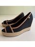 Tory Burch Black Brown Wedges Size EU 37 - photo 8