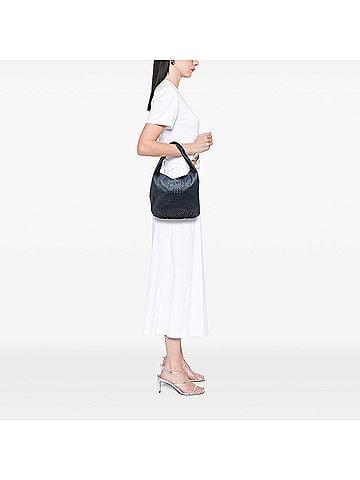 Bottega Veneta Intrecciato Trimmed Cervo Deerskin Hobo (view 2)