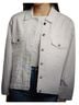 Eileen Fisher Solid White Denim Jacket Size L - photo 1