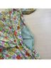 Astr 100% Polyester Floral Green Yellow Cocktail Dress Size M - photo 6