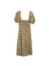 Astr 100% Polyester Floral Green Yellow Cocktail Dress Size M - photo 1