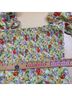 Astr 100% Polyester Floral Green Yellow Cocktail Dress Size M - photo 10