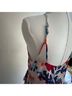 Parker 100% Polyester Pink Burgundy Blue Cocktail Dress Size M - photo 5