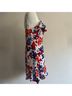Parker 100% Polyester Pink Burgundy Blue Cocktail Dress Size M - photo 7