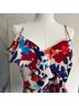 Parker 100% Polyester Pink Burgundy Blue Cocktail Dress Size M - photo 6