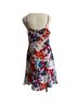 Parker 100% Polyester Pink Burgundy Blue Cocktail Dress Size M - photo 2