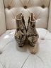 J. McLaughlin 100% Leather Snake Print Multi Color Ankle Boots Size 9 1/2 - photo 9