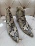 J. McLaughlin 100% Leather Snake Print Multi Color Ankle Boots Size 9 1/2 - photo 3