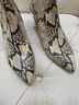 J. McLaughlin 100% Leather Snake Print Multi Color Ankle Boots Size 9 1/2 - photo 4