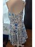 Aqua 100% Polyester Floral Blue White Cocktail Dress Size M - photo 6